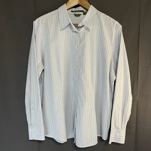 Eddie Bauer Damen XXL gestreiftes Stretch & knitterarm Button Down Shirt - Bild 1 von 9