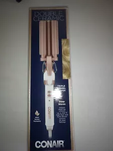 Conair Doppio Ceramica Tripla Barilotto Curl Styling Waver - Foto 1 di 6
