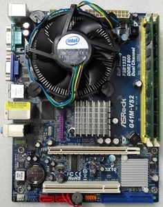 ✅Carte Mère ASRock G41M-VS2 / Intel Celeron E3400 2,60Ghz / 4Gb DDR2 - Imagen 1 de 11