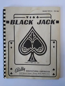 Black Jack Pinball Service Manual Original Game Repair Information 1978 - Foto 1 di 6