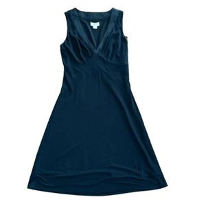 LOFT: Black V-Neck Midi Dress: Size 4 - Picture 1 of 9