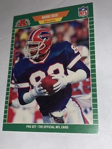 Tarjeta de fútbol americano 1989 Pro Set #26 Andre Reed - Imagen 1 de 2
