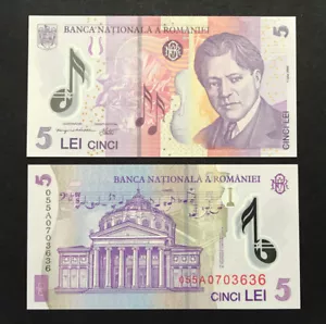 Romania 5 Lei (2005) P118 Polymer - Picture 1 of 1