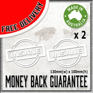 INSANE FUNNY MEME JDM DRIFT RACE DIE-CUT STICKER DECAL (x2) (FITS NISSAN) - Picture 1 of 1