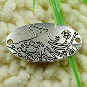 60 Stck. Tibetisches Silber Oval Eidolon Verbinder 35X19MM S1458 zum Selbermachen Schmuckherstellung - Bild 1 von 6