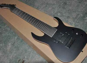 Guitarra eléctrica negra de 9 cuerdas más vendida con 24 trastes, diapasón de palo de rosa - Imagen 1 de 13
