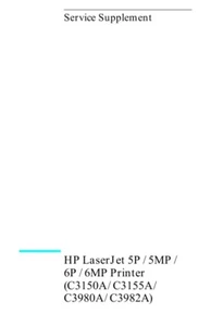 HP Laserjet 5P / 5MP / 6P / 6MP Service Manual (Contains Parts and Diagrams) - Picture 1 of 1