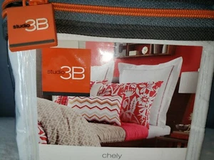 NUEVO Studio 3B Chely Almohada Europea Falsa, 100% Algodón, Rosa Frambuesa/Blanco - Imagen 1 de 6