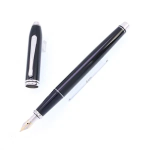 CROSS Fountain Pen Townsend Black Rhodium Plate Nib F 14K - Picture 1 of 14
