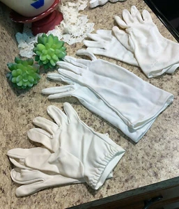 Vintage Glove Collection White Womens Gloves Set of 3 U8-15 - Picture 1 of 8
