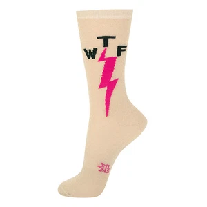Calcetines Gumball Poodle Crew - WTF - Dorado Transparente Brillo - Unisex - Imagen 1 de 1