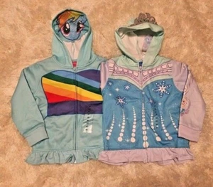 Character Fleece (Size 4T) Lined Zip Hoodie SWEATSHIRT, My Little Pony Turquoise - Picture 1 of 14
