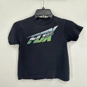 Fox Racing T-shirt Kids M Black Graphic Print Streetwear Motocross Bike - Picture 1 of 5
