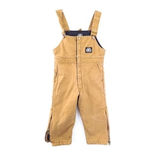 Polar King Bib Overalls Kids Small Insulated Twill Duck Workwear Cold Weather - Picture 1 of 4