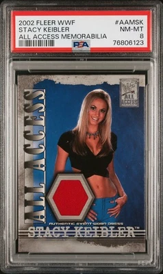 2002 Fleer WWF All Access Memorabilia Stacy Keibler Event-Worn Dress PSA 8 NM - Image 1 of 3