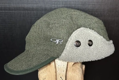 Outdoor Research Hat Cap Mens XL Green Trapper Yukon Wool Blend Sherpa Lined - Image 1 of 4