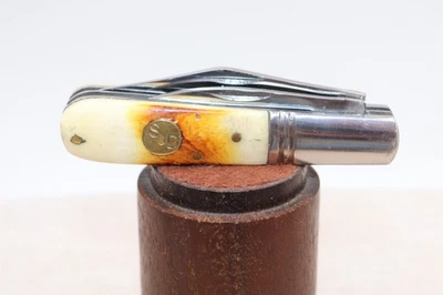 S & D 440 Stainless Bone Scales BARLOW Pocket Knife - Image 1 of 4