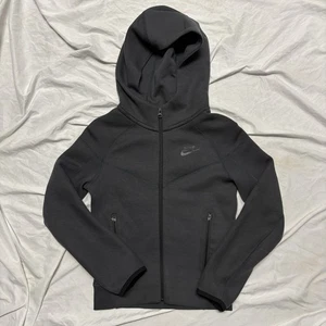 Nike Tech Fleece Full Zip Windrunner Black Hoodie Boy’s S - Picture 1 of 7