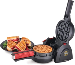 03512 Stuffler Stuffed Waffle Maker, Belgian, Large, Black - Picture 1 of 12