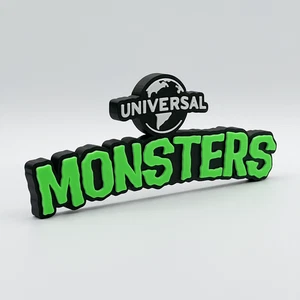 Insegna Espositore Mostri Universali Stampata in 3D Libera Installazione Da Collezione - Foto 1 di 4