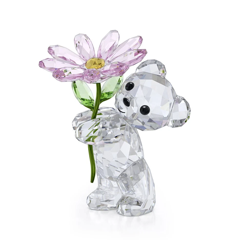 Swarovski Crystal Kris Bear A Daisy for You Figurine Decoration Pink 5675327