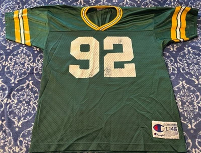 Винтажная молодежная футболка чемпиона Green Reggie White Packers большая 14–16 No92 - Изображение 1 из 4