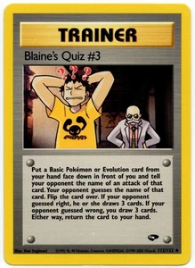 Pokémon - Gym Challenge Blaine's Quiz #3 112/132 NM - Bild 1 von 2