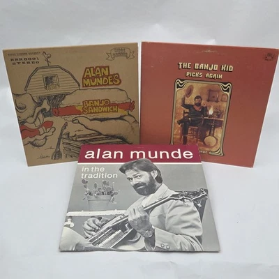 3 Alan Munde LP's Banjo Sandwich, The Banjo Kid Picks Again, In The Tradition - Image 1 of 4