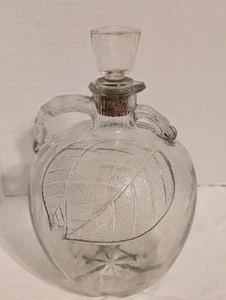 Vintage White House Apfelessig Krug halbe Gallone mit geprägten Blättern Chip! - Bild 1 von 14