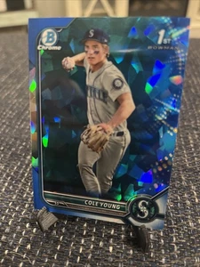 2022 Bowman Chrome Draft Sapphire Edition - Cole Young #BDC-112 (RC) - Picture 1 of 3