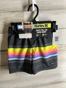 Hurley Boy's UPF50+ Board shorts~ Swim Shorts~ Size 4 ~Beach~ Y2K ~Vintage Look - Picture 1 of 5