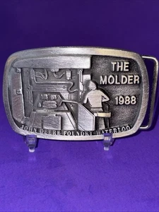 John Deere Foundry Waterloo, Iowa The Molder 1988 Belt Buckle - Picture 1 of 5