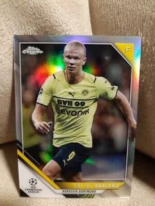 2021-22 TOPPS CHROME UEFA UCL ERLING HAALAND REFRACTOR #200 CHAMPIONS LEAGUE - Picture 1 of 2