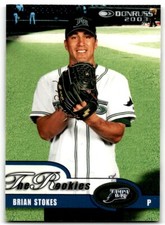 2003 DONRUSS ROOKIES & TRADED BRIAN STOKES RC TAMPA BAY DEVIL RAYS #56