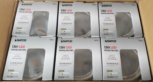 6 New SATCO S9412 13W = 50W MEDIUM BASE LED DIMMABLE PAR30/SN/NFL FLOOD LIGHTS - Picture 1 of 8