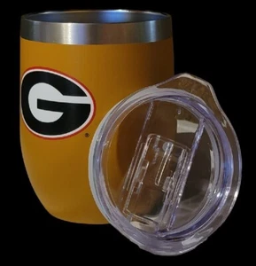 Georgia Bulldogs 12oz. Logo Stemless Tumbler New - Picture 1 of 7