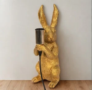 Goldene Hasen-Tischlampe – Ein Hauch von Extravaganz für dein Zuhause! - Bild 1 von 3