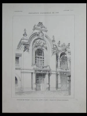 L'ARCHITECTURE N°19 1900 - EXPOSITION 1900, PALAIS LARCHE ET NACHON, INVALIDES - Photo 1/2