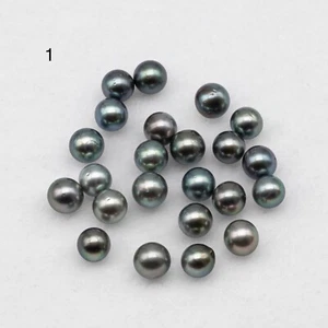 8-10mm Tahitian Pearls Loose Undrilled from Dark to Light Color, 1 Piece - Picture 1 of 20