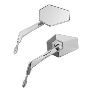 Rear-View Side Mirrors Fit For Harley Davidson Touring Road Glide Dyna Softail - Picture 1 of 9