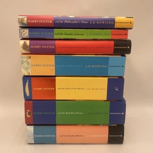 Harry Potter Complete Book Set 1-7 Bundle Philosophers Stone Chamber Of Secrets - Imagen 1 de 15