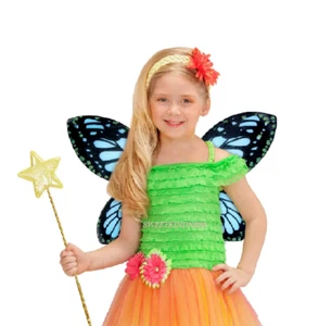 Kostüm Zubehör Flügel Schmetterling Fee Hexe Mädchen Damen - Bild 1 von 3