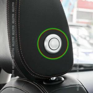 Silver Car seat headrest button adjustment trim cover For Jaguar F-PACE 2016-20 - Picture 1 of 5