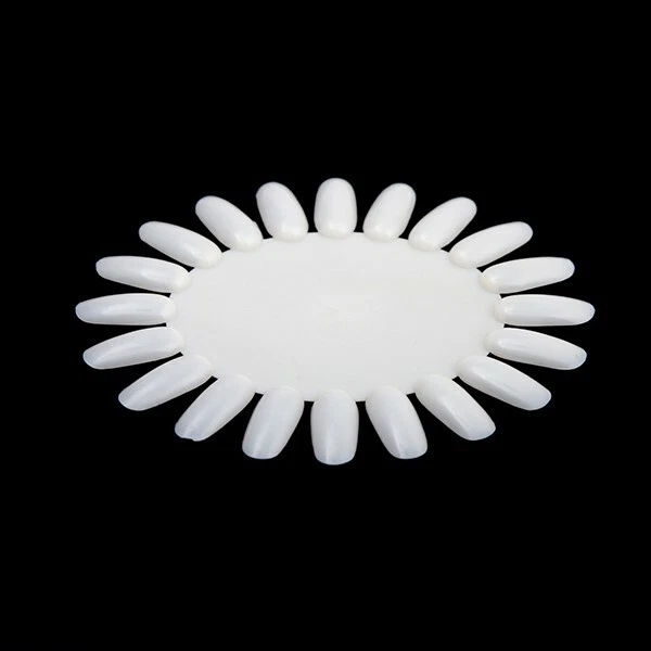 CleanNail 20-Color Nail Tip Wheel Chart - Nail Display/Practice - 1 Piece *WHITE - Image 1 of 1