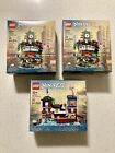 Lego Lot 2 Micro Ninjago City 40703 & 1 Micro Docks 40704 - Brand New Sealed Gwp