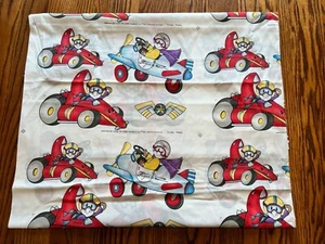 Cotton Fabric Vtg 1994 Daisy Kingdom FLYER Race Car Airplane Cute 2 yds 8" x 58" - Picture 1 of 5