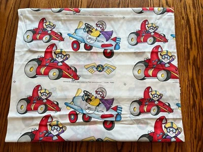 Cotton Fabric Vtg 1994 Daisy Kingdom FLYER Race Car Airplane Cute 2 yds 8" x 58" - Image 1 of 4