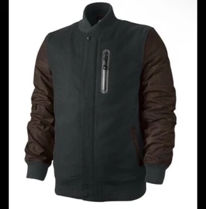 NIKE British Millerain Destroyer Jacke schwarz Varsity Thermore Mantel neu mit Etikett - Small - Bild 1 von 11