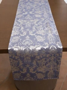Cotton Table Runner with Woven Damask Design ( 13 X 60 Inch) - Picture 1 of 19