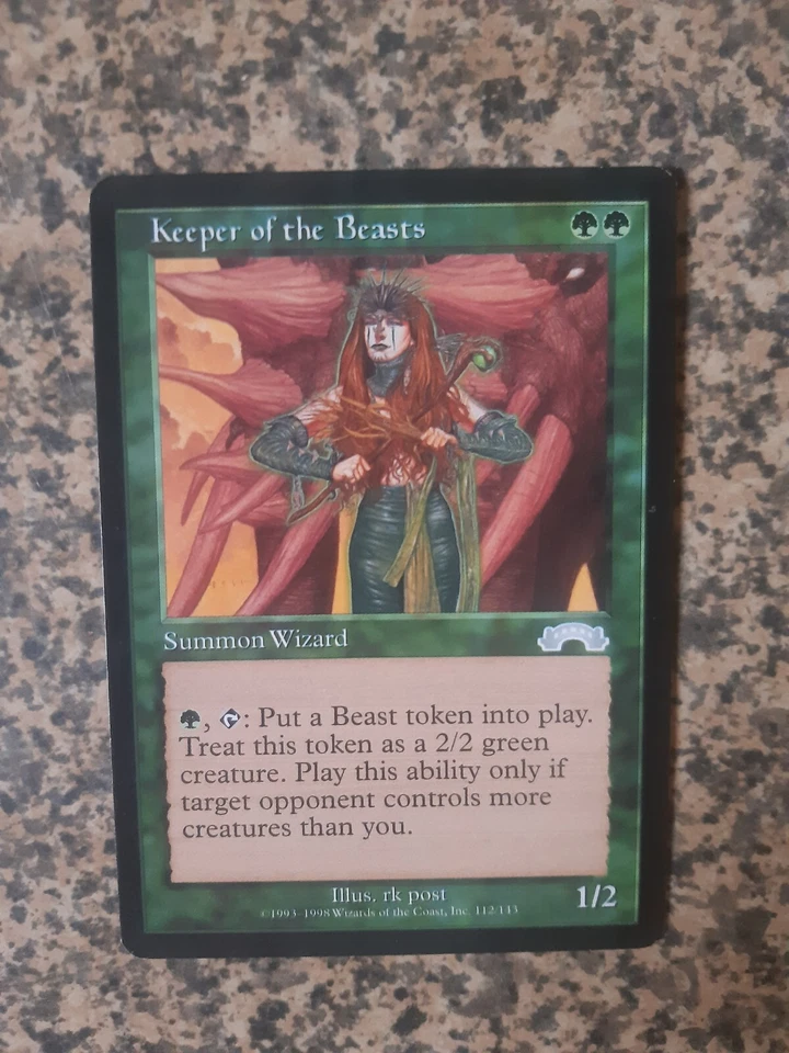 MTG - 1 x Keeper of the Beasts - Exodus - Image 1 of 1